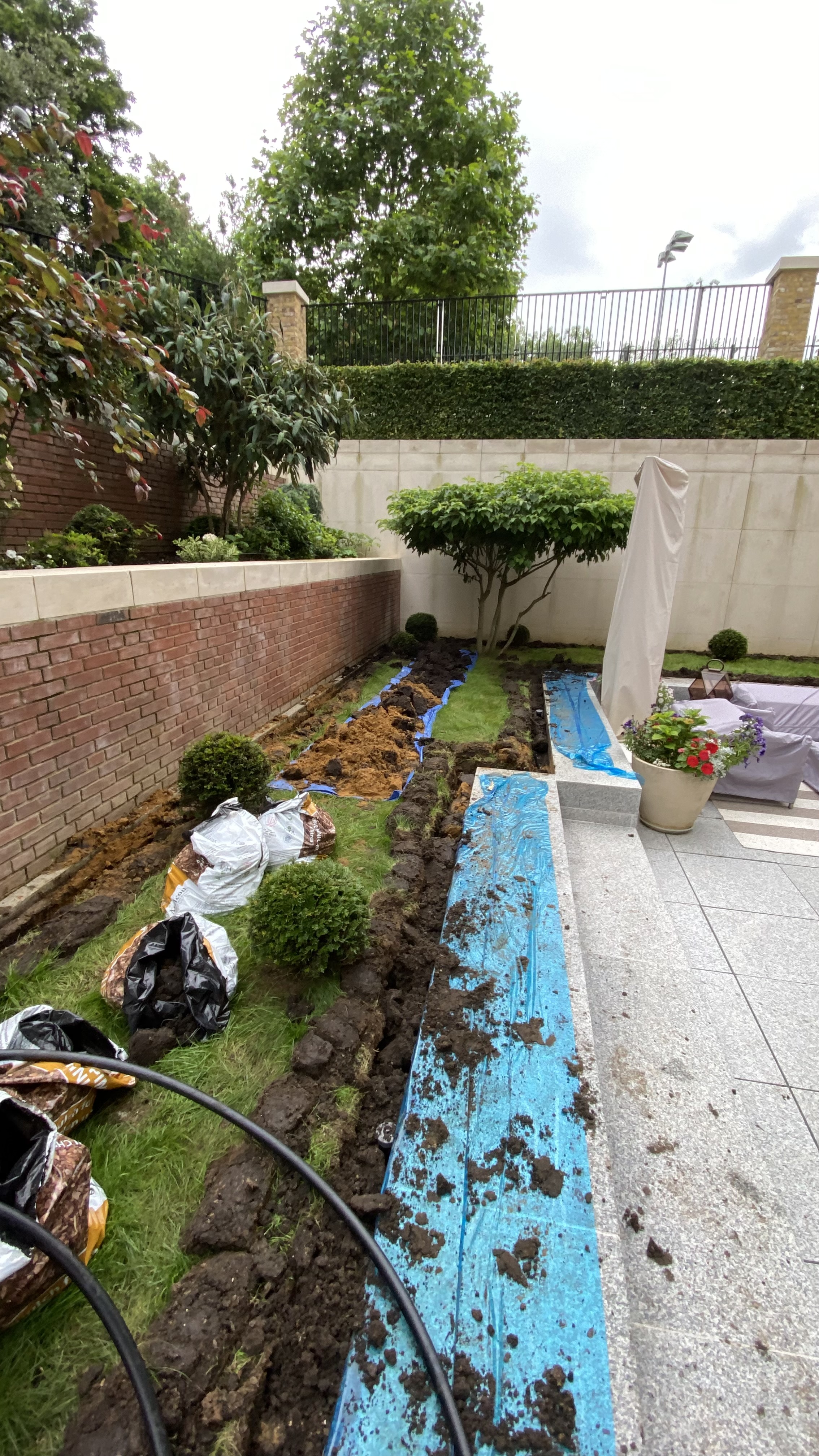 Irrigation installation work